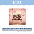 thumbnail image 2 of 10 Inch Wall Clock Battery Operated Silent Clock Decorative for Office, Kitchen, Outdoor, Living Room，Valentine'S Day Owl Drawing, 2 of 4