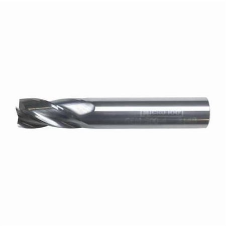 Micro 100 Carb End Mill 1/4 In 4FL CC Uncoated GEM-250-4