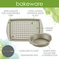 thumbnail image 4 of Rachael Ray 3 piece Nonstick Bakeware Pan Set, Silver, 4 of 7