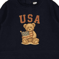 thumbnail image 3 of Inktastic USA Teddy Bear Baby Sweatshirt, 3 of 4