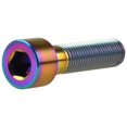 thumbnail image 3 of Wanyifa Titanium Ti M8 x15 20 25 30 35 40 45 50 60 70m 1.25mm Pitch Hex Allen Socket Head Bolt Screws,M8x40mm,Rainbow,4 Pcs, 3 of 5