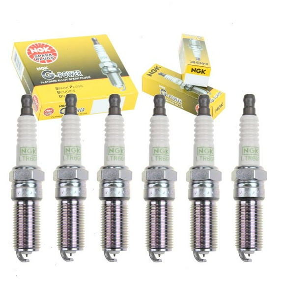 6 pc NGK G-Power Spark Plugs compatible with Lincoln Navigator 3.5L V6 2015-2019