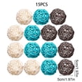 thumbnail image 3 of Blue Natural Rattan Balls Decorative Orbs 1.97in Vase Bowl Fillers for Coffee Table Home Wedding Party Christmas Tree Wreath DIY Decoration,B, 3 of 7