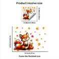 thumbnail image 3 of Hearth & Gear Thanksgiving Pumpkin Maple Leaf Sticker Bedroom Living Room Balcony Glass Window Home Create A Festive Atmosphere Photo Archival Boxes Christmas Photography Props Outdoor Photography, 3 of 6