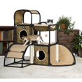 thumbnail image 4 of Productos para mascotas Cat House Prevue Catville Townhome Leopard, 4 of 5