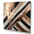 thumbnail image 2 of Designart "Rosegold Embracing Essence Of Lines II" Abstract Marble Wall Art For Kitchen, 2 of 5