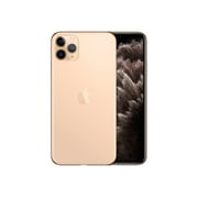 Angle View: Apple iPhone 11 Pro Max - 4G smartphone - dual-SIM - 64 GB - OLED display - 6.5" - 2688 x 1242 pixels - 3x rear cameras 12 MP, 12 MP, 12 MP - front camera 12 MP - Verizon - gold