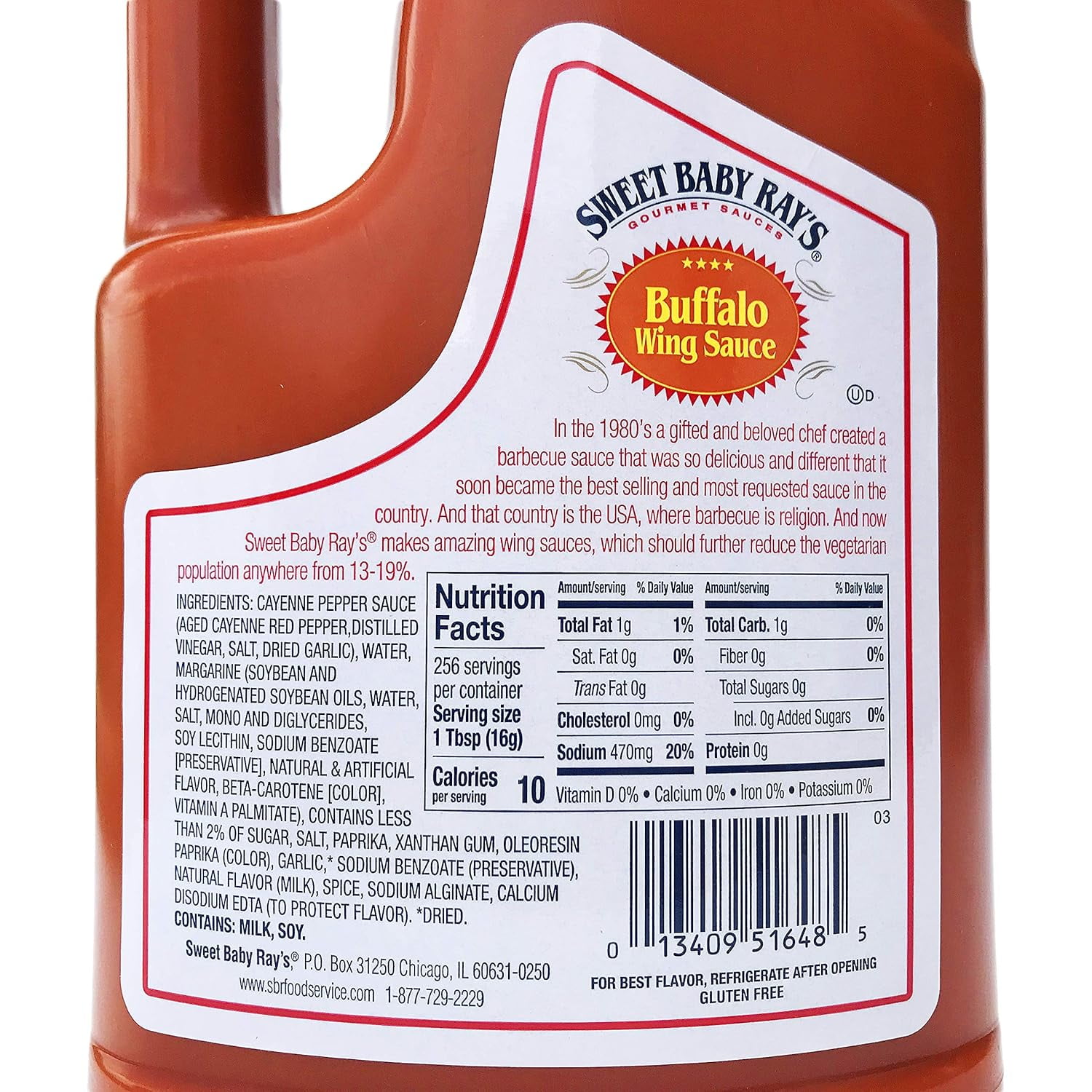 Sweet Baby Ray's Buffalo Wing Sauce, 1 gallon