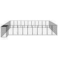 thumbnail image 2 of vidaXL 46-Panel Dog Playpen Black 50x100 cm Powder-coated Steel, 2 of 4