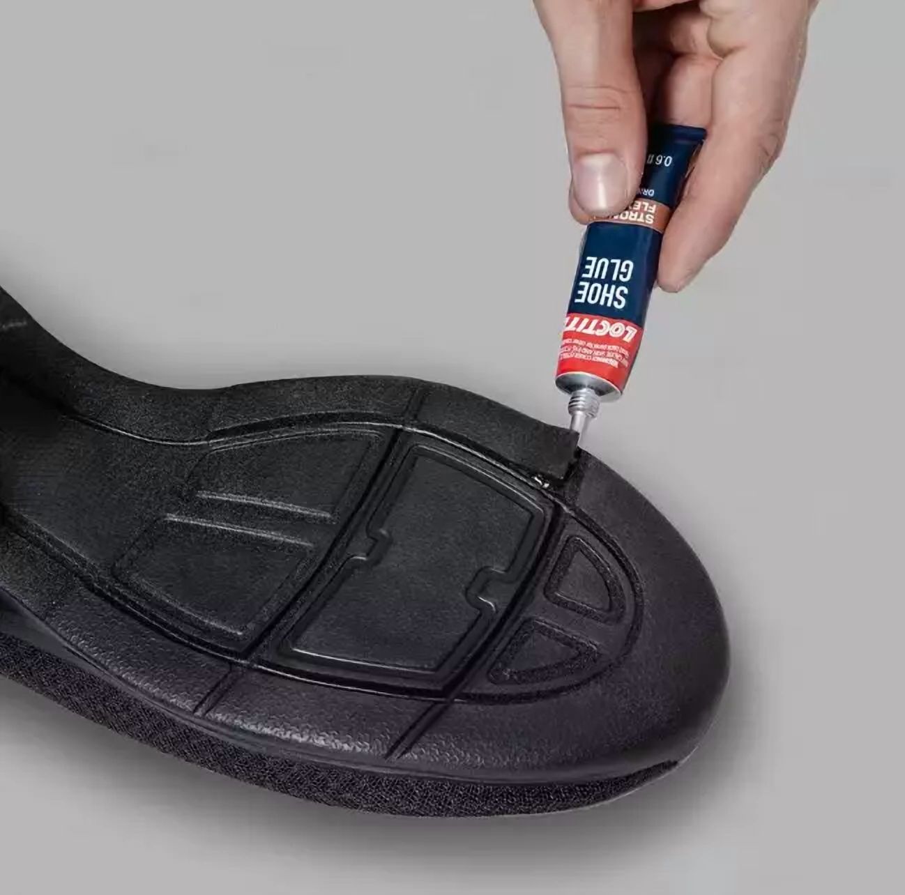 CRESTIN- Shoe Glue 0.6 Oz. Flexible Adhesive Clear Tube, Extra-Strong, Moisture-Resistant