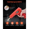 thumbnail image 3 of 100W Plastic Welding Gun Kit with 800pcs Staples - Heavy Duty Plastic Repair Tool for Bumpers, Tanks, PVC, ABS - Adjustable Temperature 200-500°F, Includes Nozzles & Carrying Case, 3 of 11