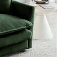 thumbnail image 3 of Chenille Fabric Ottomans Footrest to Combine with 2 Seater Sofa, 3 Seater Sofa and 4 Seater Sofa, Green Chenille, 3 of 6