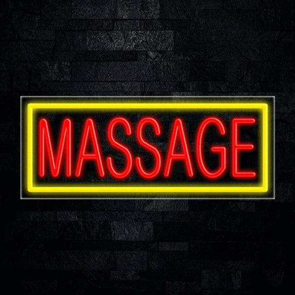 Massage-LED Neon Sign 30"L x 12"H #30167