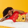 thumbnail image 3 of Richard Leeds International Womens Winnie the Pooh Matching 2 Piece Short Sleeve Pajama Top & PJs Jogger Pants Set with Pockets - Soft & Cozy Sleep & Loungewear Pajamas Sets for Women, Red Small, 3 of 6