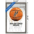 thumbnail image 3 of NBA San Antonio Spurs - Drip Basketball 21 Wall Poster, 14.725" x 22.375", Framed, 3 of 3