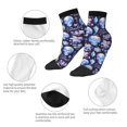 thumbnail image 5 of Pofeuu crystal cool Skull flower Print 30cm Socks, Adult Running Hiking Socks for Youth and Adult, 5 of 7