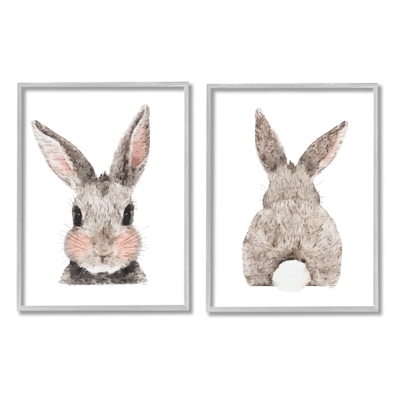 Stupell Indtries Adorable Bunny Cotton Tail Kid's Rabbit Blhing,16 x 20,Design by Amanda Greenwood
