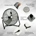 thumbnail image 6 of Costway 20''High Velocity Floor Fan Heavy Duty Industrial Floor Fan with 3 Wind Speeds, 6 of 10