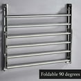 thumbnail image 2 of Wall-mounted drying rack clothes drying rack retractable wall-mounted drying rack folding stainless steel space saving, 2 of 5