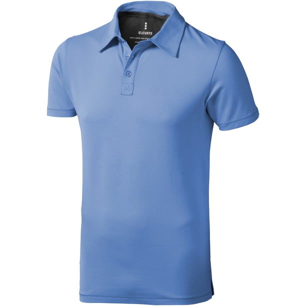 Elevate - Polo modelo Markham de manga corta para hombre (Azul claro)