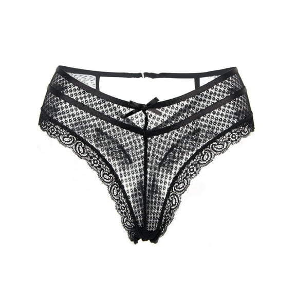 Bigersell Cotton Seamless Underwear Women Clearance Training Underwear Thong Panty Style P-212 Nylon Brief Panties Ladies Thongs Briefs Mid Waist Women's Briefs Black 5Xl