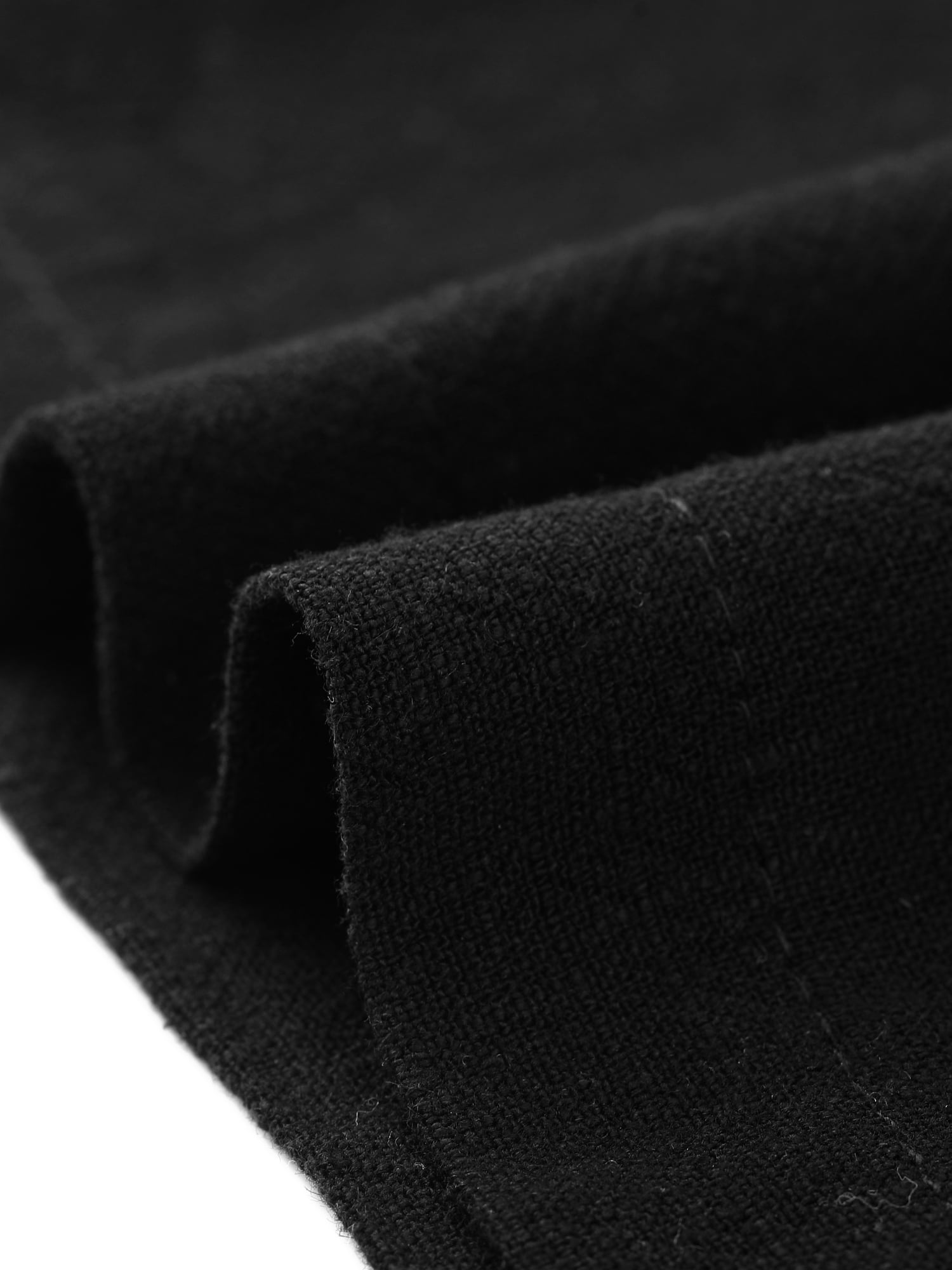 DARING DIVA Women's Linen Flowy Palazzo Trousers with Pockets XL Black