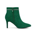 thumbnail image 3 of Unique Bargains Women's Rhinestone Pointed Toe Stiletto Heel Ankle Boot, 3 of 7