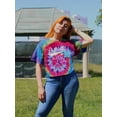 thumbnail image 2 of Detroit College Slogan Tie Dye Spiral Women -Image by Shutterstock, Female Large, 2 of 4