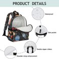thumbnail image 4 of Astronaut Themed School Backpack - Waterproof & Ergonomic Book Bag with Chest Strap, Starry Night Design for Teenagers, 4 of 6