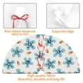 thumbnail image 4 of Yiaed Flower Leaves Print Christmas Tree Skirt , Tree SkirtsTree Mat for Christmas Winter Holiday Indoor Decorations-48", 4 of 7