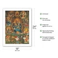 thumbnail image 2 of Vajrabhairava with Vajra Vetali - Buddhist Deity - Vintage Tibetan Thangka Buddhist Painting c.1800s - Bamboo Fine Art 290gsm Paper Print (Unframed) 18x24in, 2 of 4
