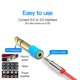 thumbnail image 5 of Cable auxiliar Yuxing 6,5 mm a 3,5 mm Azul, 5 of 5