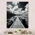 thumbnail image 2 of Designart "Canada Beautiful horizon Black III" Canada Metal Wall Decor, 2 of 5