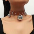 thumbnail image 4 of Faux Fur Cat Ears Headband Furry Wolf Fox Long Tail Costume Halloween Party Neck Choker Cosplay SetBlue, 4 of 5