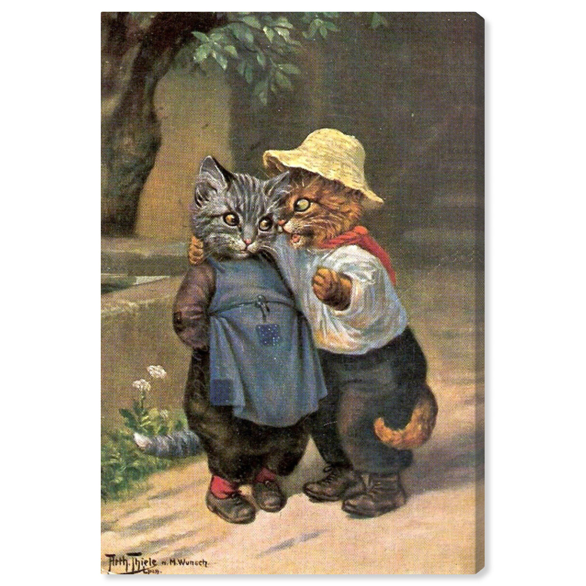 Country cats. Коты в одежде живопись. Коты в одежде картины. Ретро открытки с животными.