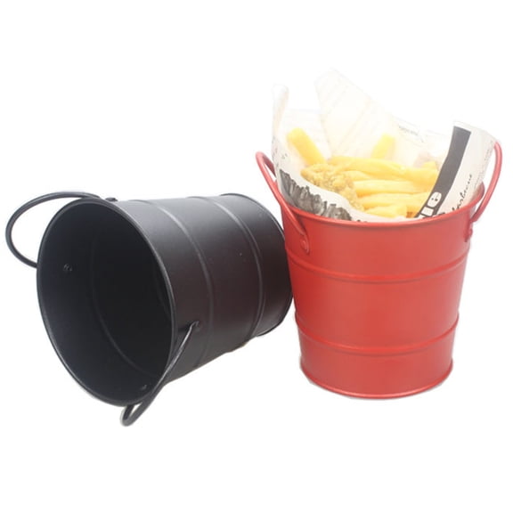 WHAMVOX  Mini Food Container Ice Storage Barrel Red Small Bucket Buckets Baby