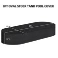 thumbnail image 2 of Bd-4ft 6/8ft Oval Metal Stock Tank Cold Plunge Pool Cover Waterproof Heavy Duty Round Ended Water St--Jinjin, 2 of 3