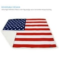 thumbnail image 2 of Catalonia Sherpa Reversible Print Patriotic American Flag Blanket 60"x50" Plush Super Soft Warm Polar Fleece Throws for Couch, Sofa, Bed, 2 of 7
