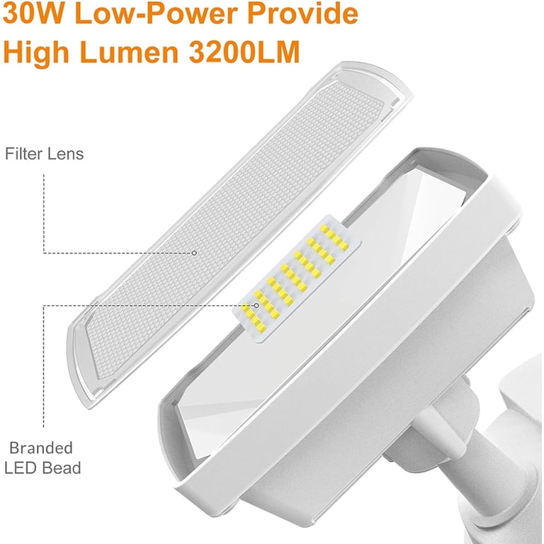 Lepower 30W LED Motion Sensor Security Light, Dual-Head photo 2
