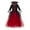 Red, variant on Kiijoy Big Girls Halloween Lace Dress Flare Sleeve Mesh Party Gown Role Play Dress