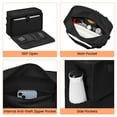 thumbnail image 4 of Bolso Profesional para Mujer con Porta Almuerzo - Ideal para Enfermeras, Maestras y Oficina, negro, 4 of 8