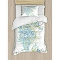 thumbnail image 3 of Ambesonne Animal Greek Art Textured Ancient Seahorse Idol of Spiritual Life Cycle Artwork Duvet Cover Set, 3 of 3