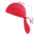 thumbnail image 4 of Soidarity Sombreros Gorros de quimio Pañuelo para la cabeza Bandana Quick Sun Pasamontañas atado por detrás Hip Pop Head Wrap Casco Capucha interior Ciclismo rojo Soidarity OD020489-10B, 4 of 6