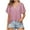 Pink, variant on asdoklhq Womens Plus Size Tops, Woman Causal V-Neck Solid Blouse Short Sleeve T-Shirt Summer Tops