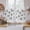 White, variant on Black Dandelion Tier Curtains 54 Inch Length, Country Modern Minimalist Flower Cafe Short Curtains for Bathroom Over Sink, Small Kitchen Curtain Light Filtering Tiered Drapes 2 Panels 27.5"Wx54"L