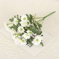 thumbnail image 6 of CQCYD St Patrick's Day Artificial Flowers, Little Simulation Bouquet Chamomile Wedding Home Decoration Chrysanthemum Jumping Orchid Chrysanthemum Small Fresh Silk Flower for Table Centerpiece Party, 6 of 8