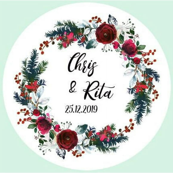 Pegatina de boda personalizada, etiqueta de invitación en relieve, caja de regalo, caja de dulces, con logotipo personalizado, 100 piezas