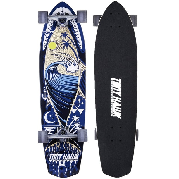 Tony In. Longboard Skateboard - Hang - Walmart.com