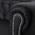 thumbnail image 2 of vidaXL Chesterfield 2-Seater Artificial Leather Black, 2 of 4