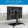 PERLESMITH Swivel TV Stand for 3270 inch TVs, Universal Table Top TV